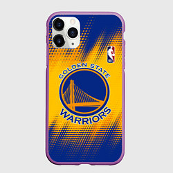 Чехол iPhone 11 Pro матовый Golden State Warriors, цвет: 3D-фиолетовый