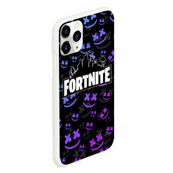 Чехол iPhone 11 Pro матовый FORTNITE MARSHMELLO, цвет: 3D-белый — фото 2