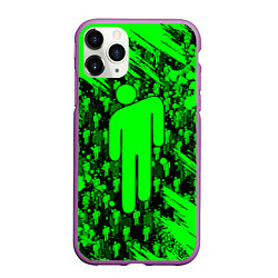 Чехол iPhone 11 Pro матовый BILLIE EILISH, цвет: 3D-фиолетовый