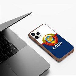 Чехол iPhone 11 Pro матовый СССР, цвет: 3D-коричневый — фото 2