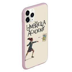 Чехол iPhone 11 Pro матовый The umbrella academy, цвет: 3D-розовый — фото 2