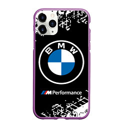 Чехол iPhone 11 Pro матовый BMW БМВ, цвет: 3D-фиолетовый