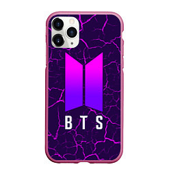 Чехол iPhone 11 Pro матовый BTS БТС, цвет: 3D-малиновый