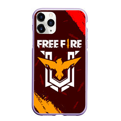 Чехол iPhone 11 Pro матовый FREE FIRE ФРИ ФАЕР, цвет: 3D-светло-сиреневый
