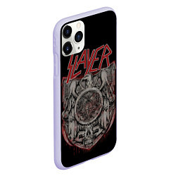 Чехол iPhone 11 Pro матовый Slayer, цвет: 3D-светло-сиреневый — фото 2