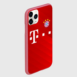 Чехол iPhone 11 Pro матовый FC Bayern Munchen, цвет: 3D-малиновый — фото 2