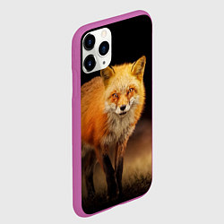 Чехол iPhone 11 Pro матовый Лиса, цвет: 3D-фиолетовый — фото 2