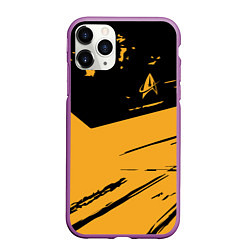 Чехол iPhone 11 Pro матовый Star Trek, цвет: 3D-фиолетовый