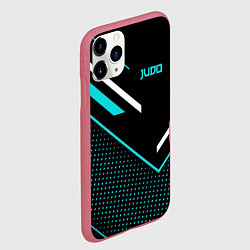 Чехол iPhone 11 Pro матовый Judo, цвет: 3D-малиновый — фото 2