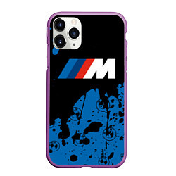 Чехол iPhone 11 Pro матовый BMW БМВ, цвет: 3D-фиолетовый