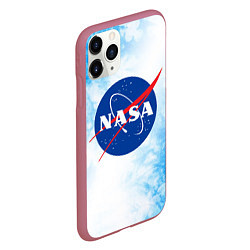 Чехол iPhone 11 Pro матовый NASA НАСА, цвет: 3D-малиновый — фото 2