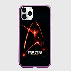 Чехол iPhone 11 Pro матовый Звездный путь, цвет: 3D-фиолетовый