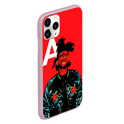 Чехол iPhone 11 Pro матовый TheWeeknd, цвет: 3D-розовый — фото 2