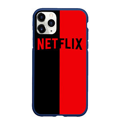 Чехол iPhone 11 Pro матовый NETFLIX, цвет: 3D-тёмно-синий