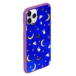 Чехол iPhone 11 Pro матовый Sailor Moon, цвет: 3D-фиолетовый — фото 2