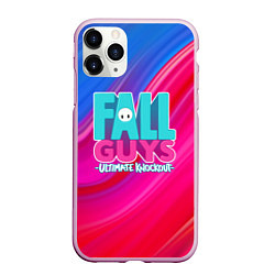 Чехол iPhone 11 Pro матовый FALL GUYS: Ultimate Knockout, цвет: 3D-розовый