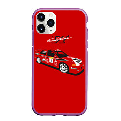 Чехол iPhone 11 Pro матовый Mitsubishi Lancer Evolution VI, цвет: 3D-фиолетовый