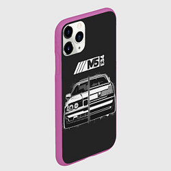 Чехол iPhone 11 Pro матовый BMW, цвет: 3D-фиолетовый — фото 2