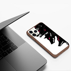 Чехол iPhone 11 Pro матовый Волки, цвет: 3D-коричневый — фото 2