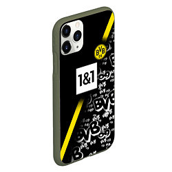 Чехол iPhone 11 Pro матовый Dortmund 20202021 ФОРМА, цвет: 3D-темно-зеленый — фото 2