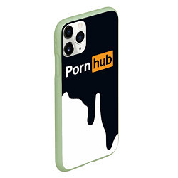 Чехол iPhone 11 Pro матовый Pornhub, цвет: 3D-салатовый — фото 2