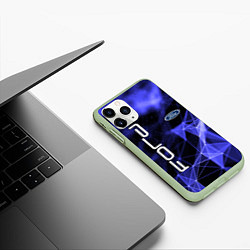 Чехол iPhone 11 Pro матовый FORD, цвет: 3D-салатовый — фото 2