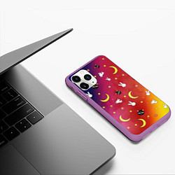 Чехол iPhone 11 Pro матовый SAILOR MOON, цвет: 3D-фиолетовый — фото 2