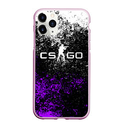 Чехол iPhone 11 Pro матовый CS GO, цвет: 3D-розовый