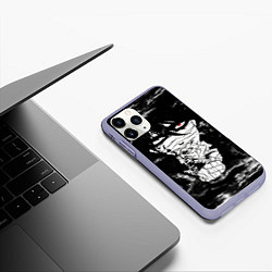 Чехол iPhone 11 Pro матовый АНГЕЛЫ СМЕРТИ, цвет: 3D-светло-сиреневый — фото 2