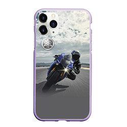 Чехол iPhone 11 Pro матовый Yamaha, цвет: 3D-светло-сиреневый