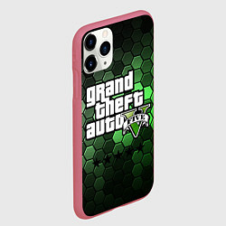 Чехол iPhone 11 Pro матовый GTA 5 ГТА 5, цвет: 3D-малиновый — фото 2