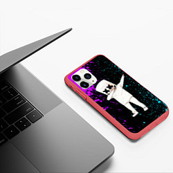 Чехол iPhone 11 Pro матовый MARSHMELLO, цвет: 3D-красный — фото 2