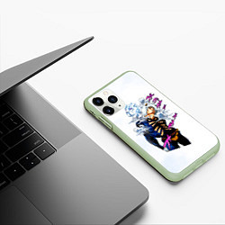 Чехол iPhone 11 Pro матовый JoJo Bizarre Adventure, цвет: 3D-салатовый — фото 2