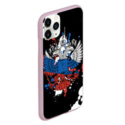 Чехол iPhone 11 Pro матовый Герб, цвет: 3D-розовый — фото 2