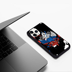 Чехол iPhone 11 Pro матовый Герб, цвет: 3D-черный — фото 2
