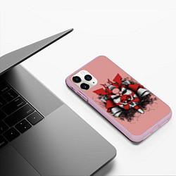 Чехол iPhone 11 Pro матовый Ронин, цвет: 3D-розовый — фото 2