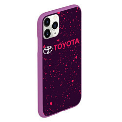 Чехол iPhone 11 Pro матовый TOYOTA ТОЙОТА, цвет: 3D-фиолетовый — фото 2