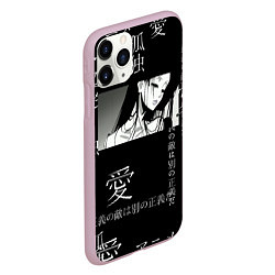 Чехол iPhone 11 Pro матовый Аниме девушка, цвет: 3D-розовый — фото 2
