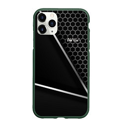 Чехол iPhone 11 Pro матовый NASA, цвет: 3D-темно-зеленый