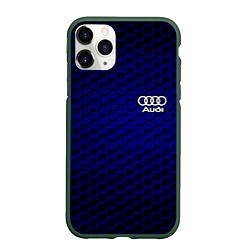 Чехол iPhone 11 Pro матовый AUDI, цвет: 3D-темно-зеленый