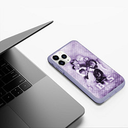 Чехол iPhone 11 Pro матовый BTS, цвет: 3D-светло-сиреневый — фото 2