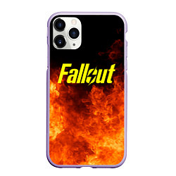 Чехол iPhone 11 Pro матовый FALLOUT ФЭЛЛАУТ, цвет: 3D-светло-сиреневый