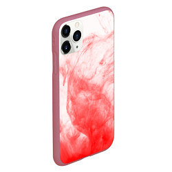 Чехол iPhone 11 Pro матовый RED SMOKE, цвет: 3D-малиновый — фото 2