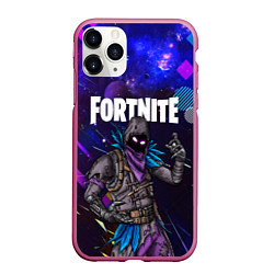 Чехол iPhone 11 Pro матовый FORTNITE x RAVEN, цвет: 3D-малиновый