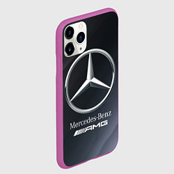 Чехол iPhone 11 Pro матовый MERCEDES МЕРСЕДЕС, цвет: 3D-фиолетовый — фото 2