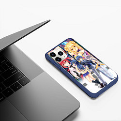 Чехол iPhone 11 Pro матовый Date A Live, цвет: 3D-тёмно-синий — фото 2
