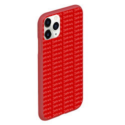 Чехол iPhone 11 Pro матовый Death note pattern red, цвет: 3D-красный — фото 2