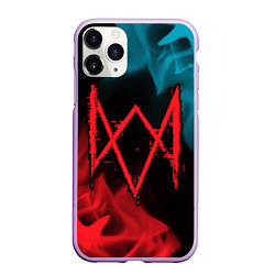 Чехол iPhone 11 Pro матовый WATCH DOGS LEGION ВОТЧ ДОГС, цвет: 3D-сиреневый