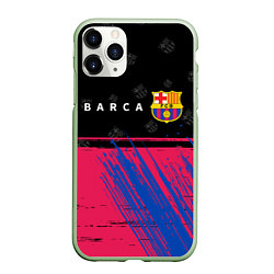 Чехол iPhone 11 Pro матовый BARCELONA БАРСЕЛОНА, цвет: 3D-салатовый