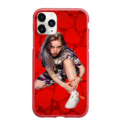 Чехол iPhone 11 Pro матовый Billie Eilish Билли Айлиш, цвет: 3D-красный